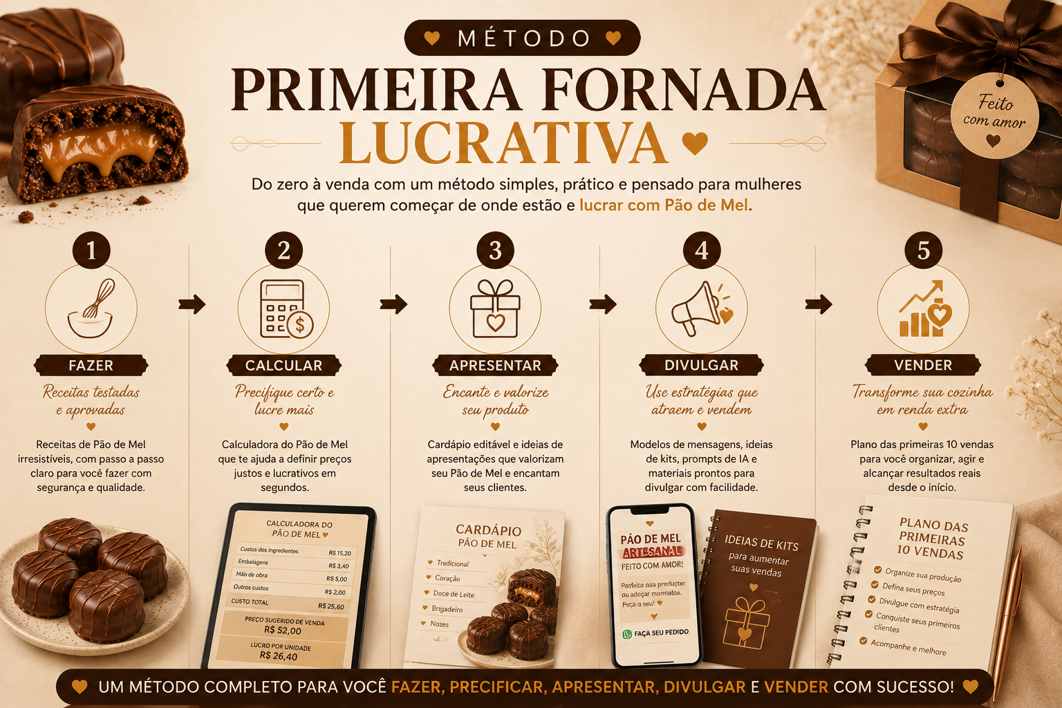 Infográfico Método Primeira Fornada Lucrativa